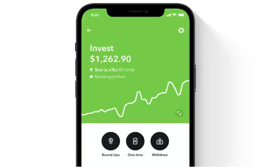 Acorns app on phone